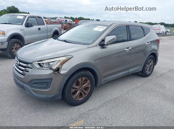 5XYZT3LB5GG343369 2016 HYUNDAI SANTA FE SPORT Gray Առջևի ձախ երեք քառորդ տեսարան