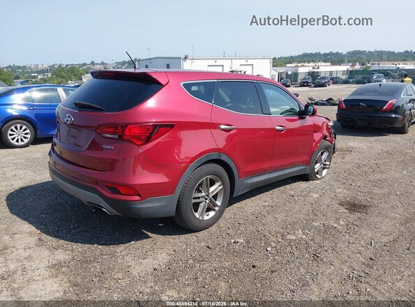 5XYZT3LB6JG556726 2018 HYUNDAI SANTA FE SPORT Red Trasero derecho