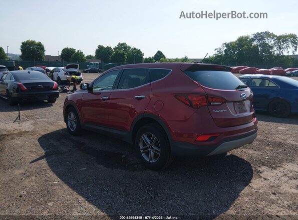 5XYZT3LB6JG556726 2018 HYUNDAI SANTA FE SPORT Red Trasero izquierdo