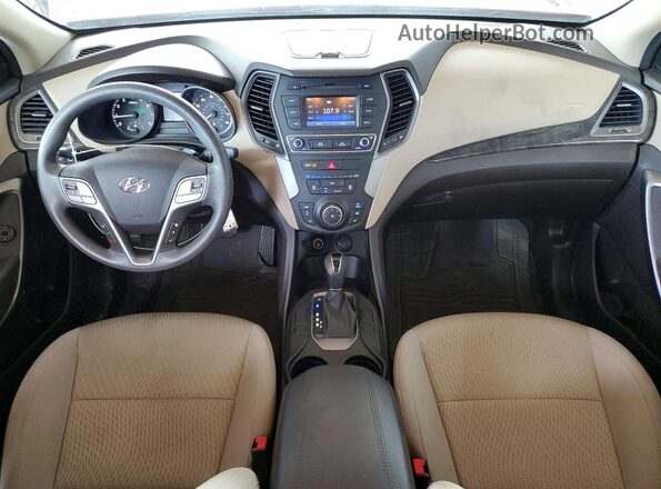 5XYZT3LB7HG457567 2017 HYUNDAI SANTA Orange Առջևի վահանակի տեսք