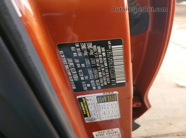 5XYZT3LB7HG457567 2017 HYUNDAI SANTA Orange VIN կոդի պիտակի տեսք