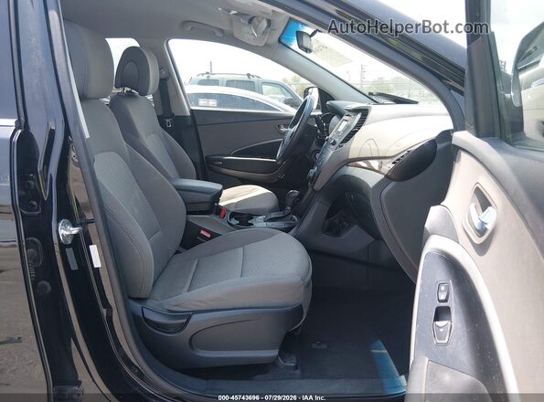 5XYZT3LB7JG563085 2018 HYUNDAI SANTA FE SPORT Black Front interior view