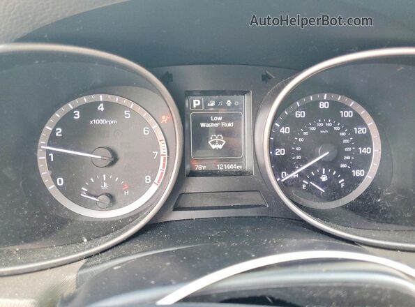 5XYZT3LB7JG569582 2018 HYUNDAI SANTA Silver Widok zestawu wskaźników