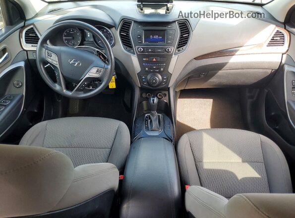 5XYZT3LB7JG569582 2018 HYUNDAI SANTA Silver Widok deski rozdzielczej