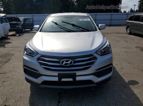 5XYZT3LB7JG569582 2018 HYUNDAI SANTA Silver Widok z przodu