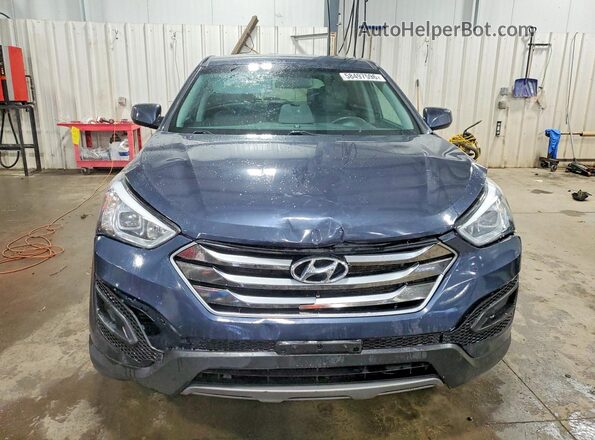 5XYZT3LB8GG338084 2016 HYUNDAI SANTA Blue წინა ხედი