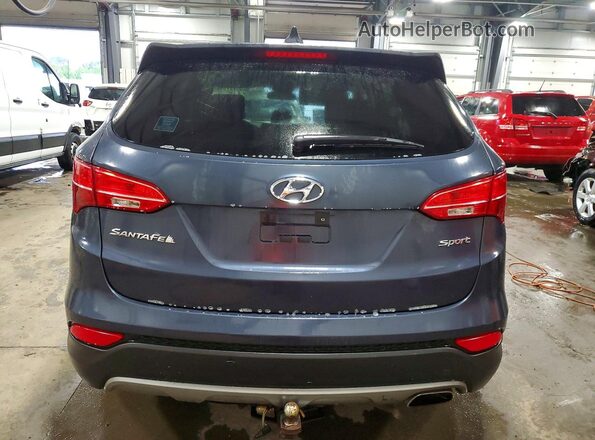 5XYZT3LB8GG338084 2016 HYUNDAI SANTA Blue უკანა ხედი