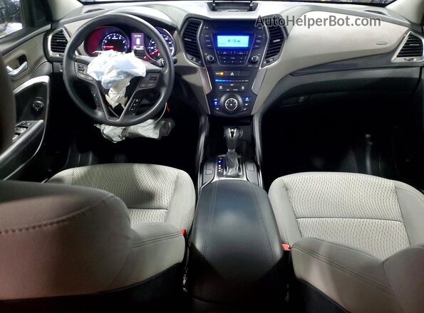 5XYZT3LB8GG338084 2016 HYUNDAI SANTA Blue წინა პანელის ხედი