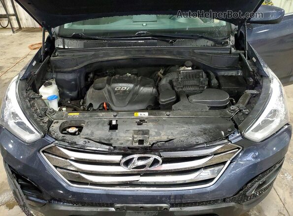 5XYZT3LB8GG338084 2016 HYUNDAI SANTA Blue უკანა სალონის ხედი