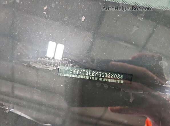 5XYZT3LB8GG338084 2016 HYUNDAI SANTA Blue ძრავის განყოფილების ხედი
