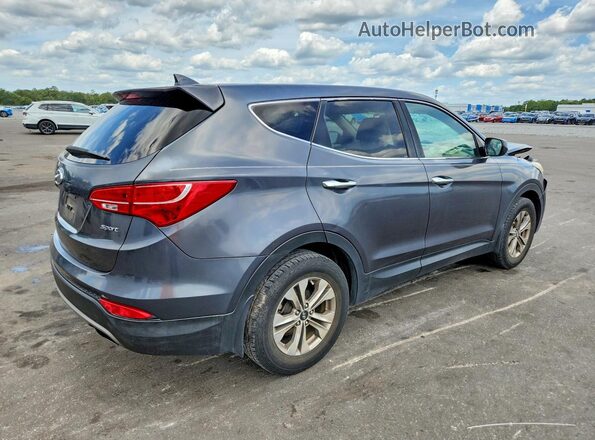 5XYZT3LB8GG374356 2016 HYUNDAI SANTA Gray Задня права чверть