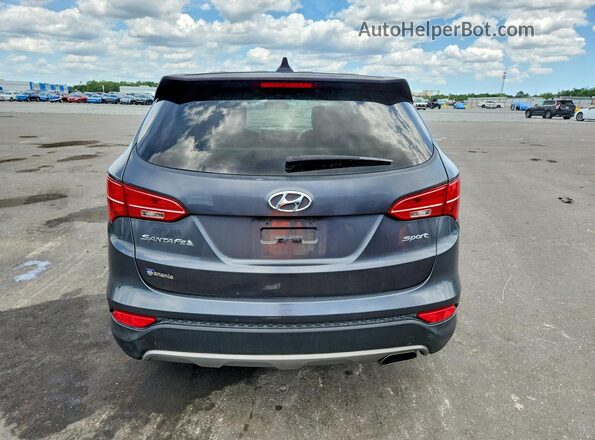 5XYZT3LB8GG374356 2016 HYUNDAI SANTA Gray Вид ззаду