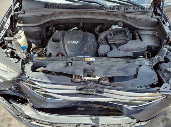5XYZT3LB8GG374356 2016 HYUNDAI SANTA Gray Вид підкапотного простору