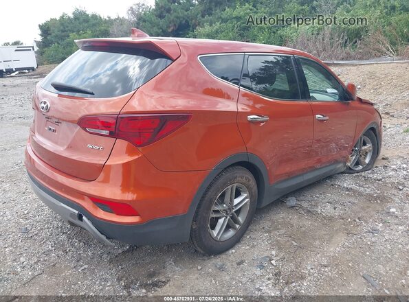 5XYZT3LB8HG382913 2017 HYUNDAI SANTA FE SPORT Оранжевый Задняя правая четверть