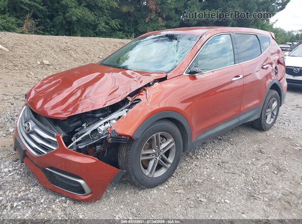 5XYZT3LB8HG382913 2017 HYUNDAI SANTA FE SPORT Оранжевый Передняя левая четверть