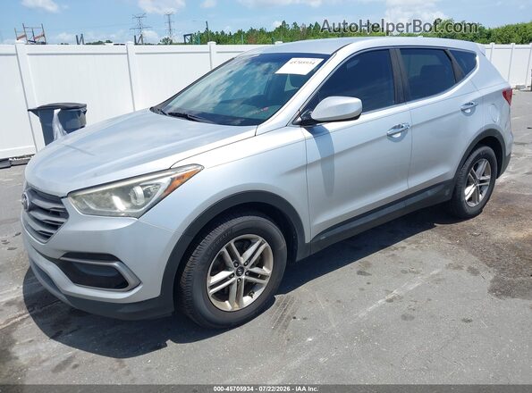 5XYZT3LB8HG385035 2017 HYUNDAI SANTA FE SPORT Silver Առջևի ձախ երեք քառորդ տեսարան