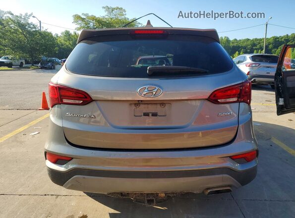 5XYZT3LB8HG387402 2017 HYUNDAI SANTA Серебряный Вид сзади