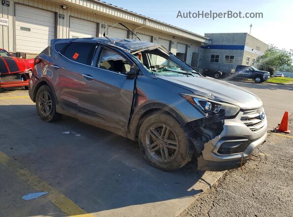 5XYZT3LB8HG387402 2017 HYUNDAI SANTA Серебряный Передняя правая четверть