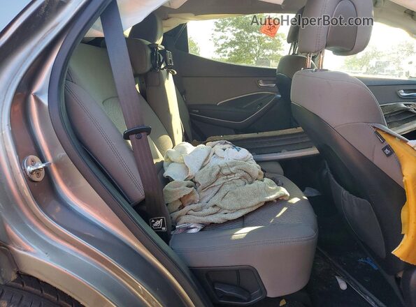 5XYZT3LB8HG387402 2017 HYUNDAI SANTA Серебряный Вид задней части салона