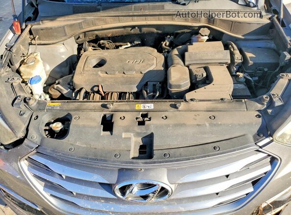 5XYZT3LB8HG387402 2017 HYUNDAI SANTA Серебряный Вид подкапотного пространства