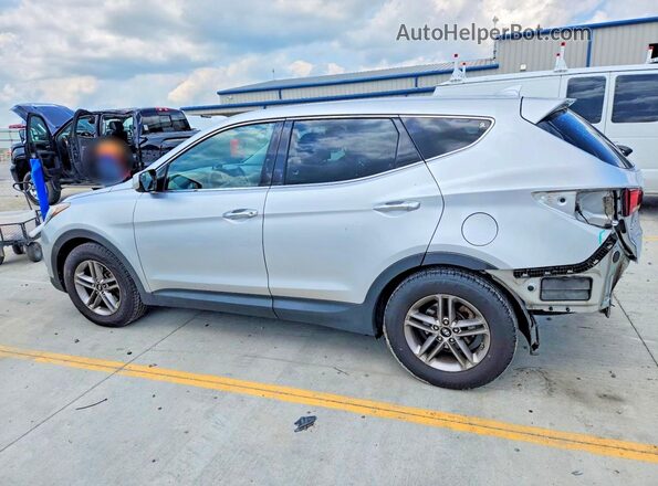 5XYZT3LB8HG435786 2017 HYUNDAI SANTA Silver Задня ліва чверть