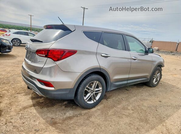 5XYZT3LB8JG563466 2018 HYUNDAI SANTA Gray Trasero derecho