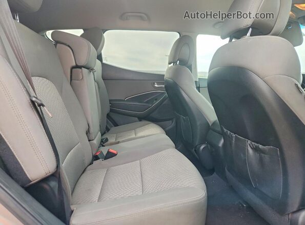 5XYZT3LB8JG563466 2018 HYUNDAI SANTA Gray Vista de los asientos traseros