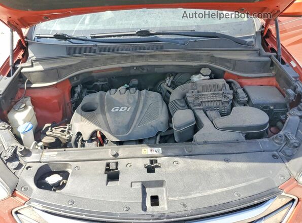 5XYZT3LB9GG321441 2016 HYUNDAI SANTA Orange ძრავის განყოფილების ხედი