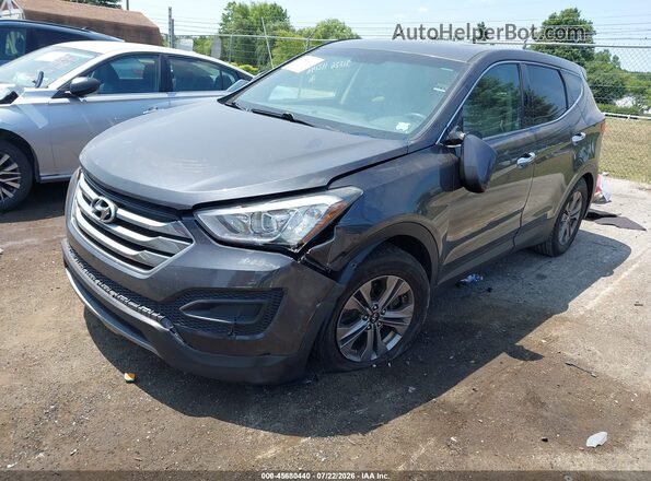 5XYZT3LB9GG375791 2016 HYUNDAI SANTA FE SPORT Gray Առջևի ձախ երեք քառորդ տեսարան