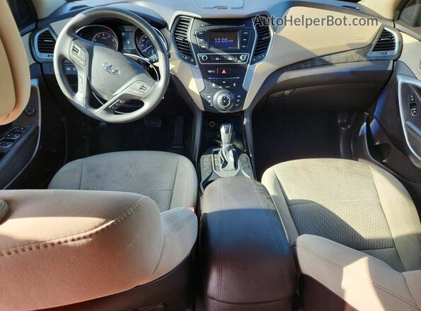 5XYZT3LB9HG409567 2017 HYUNDAI SANTA Blue Вид панелі приладів
