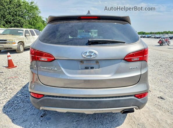 5XYZT3LBXGG306026 2016 HYUNDAI SANTA Gray უკანა ხედი