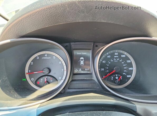 5XYZT3LBXGG306026 2016 HYUNDAI SANTA Gray ხელსაწყოთა პანელის ხედი
