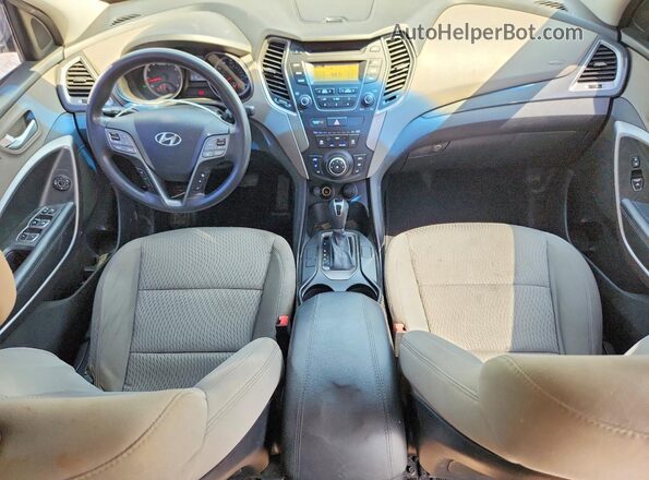 5XYZT3LBXGG306026 2016 HYUNDAI SANTA Gray წინა პანელის ხედი