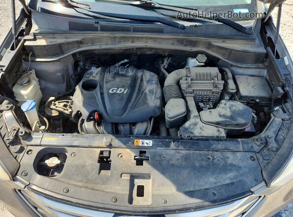 5XYZT3LBXGG306026 2016 HYUNDAI SANTA Gray ძრავის განყოფილების ხედი
