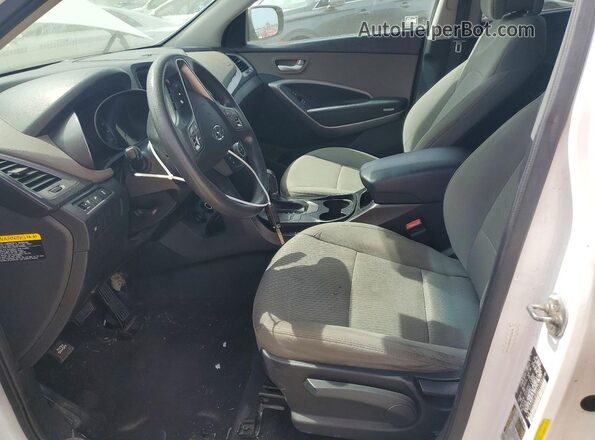 5XYZT3LBXGG317169 2016 HYUNDAI SANTA White Front interior view