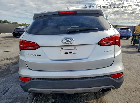 5XYZT3LBXGG365030 2016 HYUNDAI SANTA Silver Вид ззаду
