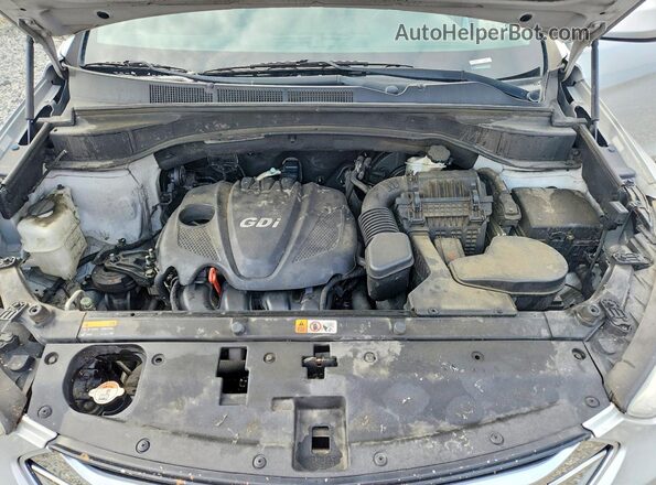 5XYZT3LBXGG370003 2016 HYUNDAI SANTA Silver ძრავის განყოფილების ხედი