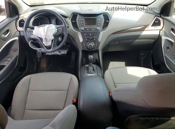 5XYZT3LBXHG386994 2017 HYUNDAI SANTA Silver Առջևի վահանակի տեսք