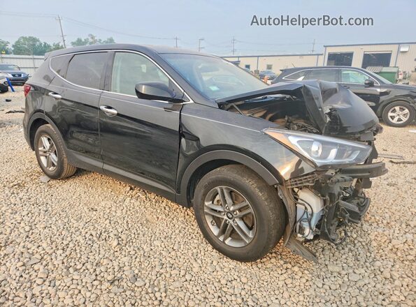 5XYZT3LBXHG394142 2017 HYUNDAI SANTA Black Delantero derecho
