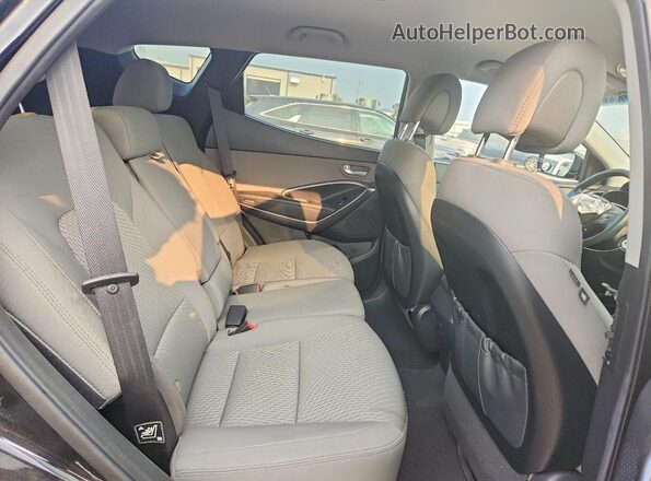5XYZT3LBXHG394142 2017 HYUNDAI SANTA Black Vista de los asientos traseros