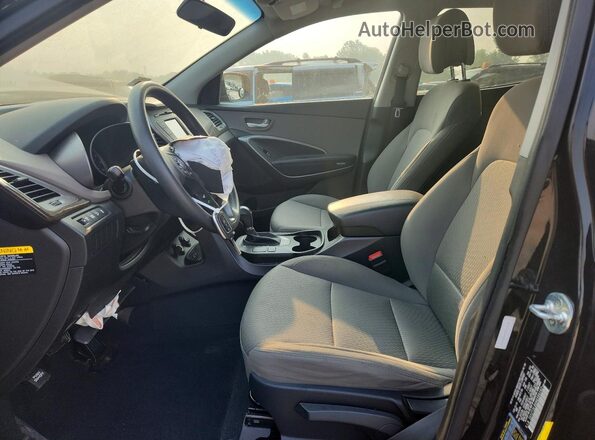 5XYZT3LBXHG394142 2017 HYUNDAI SANTA Black Vista interior delantera