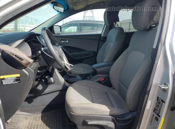 5XYZT3LBXJG525852 2018 HYUNDAI SANTA Silver Front interior view