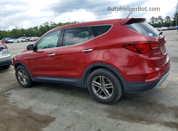 5XYZT3LBXJG552596 2018 HYUNDAI SANTA Maroon Հետևի ձախ