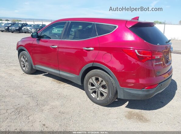 5XYZTDLB0GG349909 2016 HYUNDAI SANTA FE SPORT Maroon Задня ліва чверть