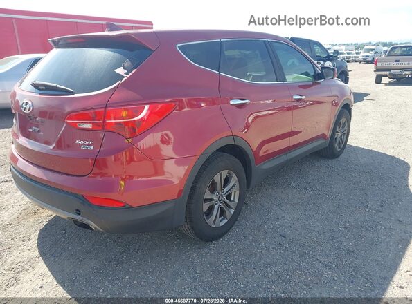 5XYZTDLB0GG349909 2016 HYUNDAI SANTA FE SPORT Maroon Задня права чверть