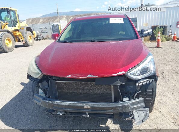 5XYZTDLB0GG349909 2016 HYUNDAI SANTA FE SPORT Maroon Вид щитка приладів