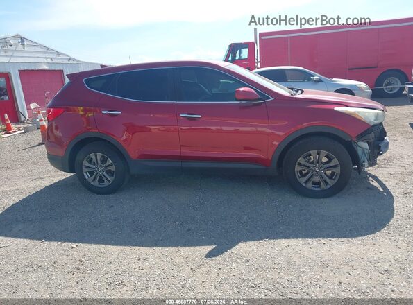 5XYZTDLB0GG349909 2016 HYUNDAI SANTA FE SPORT Maroon Вид задньої частини салону