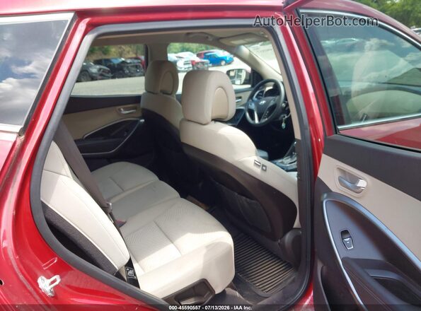 5XYZTDLB0HG438509 2017 HYUNDAI SANTA FE SPORT Red Vista de la etiqueta del VIN