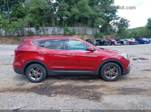 5XYZTDLB0HG438509 2017 HYUNDAI SANTA FE SPORT Red Vista interior trasera