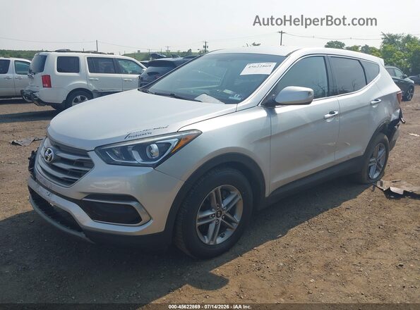 5XYZTDLB0HG460056 2017 HYUNDAI SANTA FE SPORT Silver Передня ліва чверть